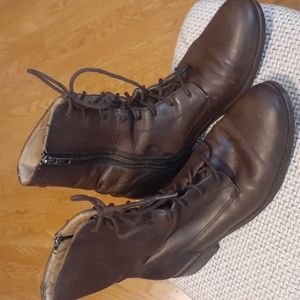 Frye Women’s Side Zip Lace-up Taylor Boots Size 9.5